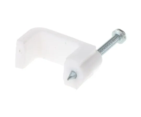 63-6599-73 RS PRO Cable Clip White Nail PE Rectangular Cable Clip 233-590