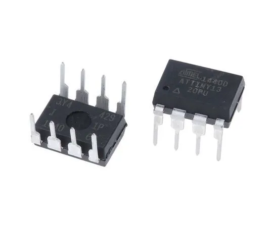 63-7028-35 Microchip Technology ATTINY13-20PU, 8bit AVR Microcontroller, 20MHz, 1 kB Flash, 8-Pin PDIP ATTINY13-20PU