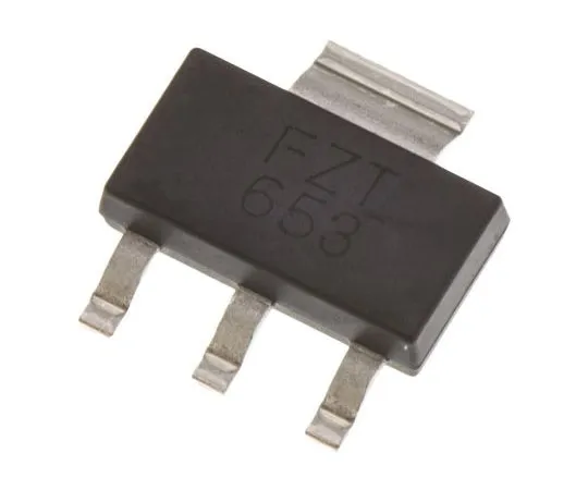63-7353-39 Diodes Inc FZT653TA NPN Transistor, 2 A, 100 V, 3 + Tab-Pin SOT-223 FZT653TA