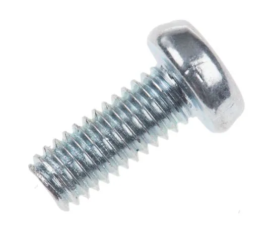 63-6705-67 RS PRO, M4 Pan Head, 10mm Steel Slot Bright Zinc Plated 560-855