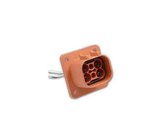 63-6943-03 Connector for Electric Vehicles 2 rows 4 poles 13 to 70 A 800 V ac Male Orange ELR4Z02C10-737487-4ZP2