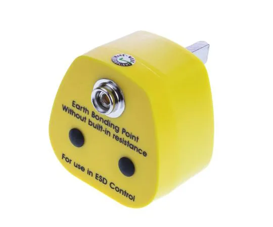 63-6627-85 RS PRO ESD Earth Bonding Plug With 10 mm Stud 392-157