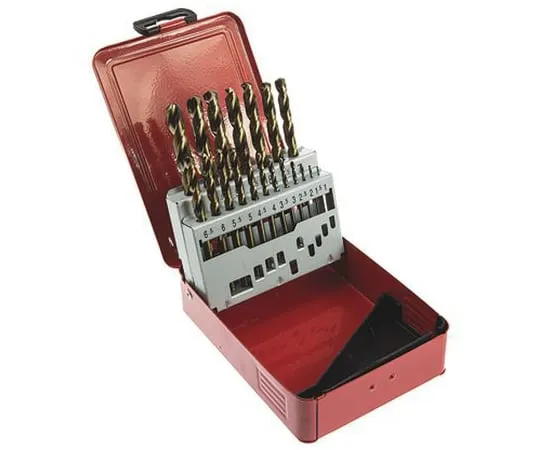 63-6590-94 RS PRO 19 Piece Metal Twist Drill Bit Set, 1mm to 10mm 216-678