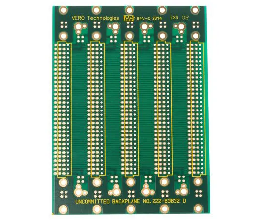 63-6763-34 96 Way DIN 41612 Eurocard Motherboard FR4 Double Sided 95.7mm 20.32mm(4HP) 110-2545