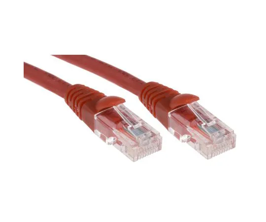 63-6702-69 RS PRO Red LSZH Cat5e Cable U/UTP, 1m Male RJ45/Male RJ45 Terminated 556-370