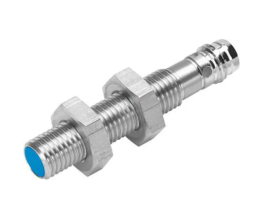 63-6997-69 Festo Inductive Sensor 1.5 mm Detection, M8 x 1, PNP-NC, 45mm Length, 10 → 30 V dc supply voltage SIEN-M8B-PO-S-L