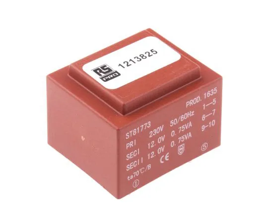 63-6789-43 2 x 12V ac 2 Output PCB Mount PCB Transformer, 1.5VA 121-3825