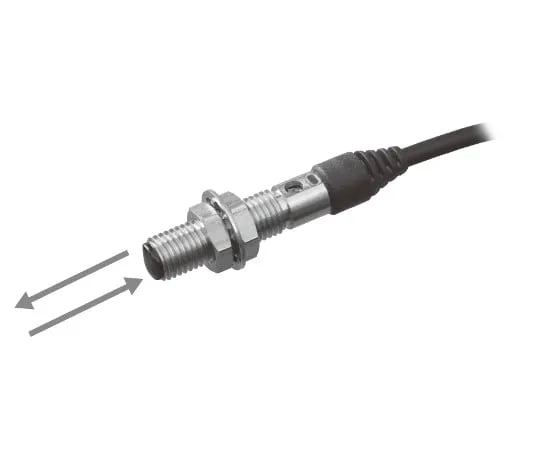 62-4613-36 Photoelectric switch with built-in amplifier (Ultra-compact and thin) E3T (diff*** reflection type) (Small Cylindrical Type) E3T-CD11 2M
