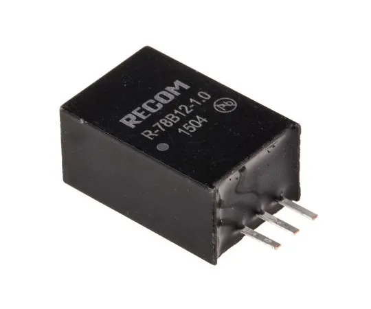 63-7349-95 Recom Switching Regulator, 32V dc Input, 12V dc Output, 1A R-78B12-1.0
