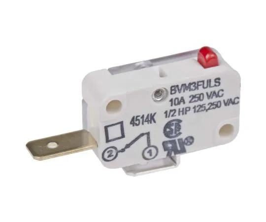 63-7354-01 SPST-NC Plunger Microswitch, 10 A @ 250 V ac 42680