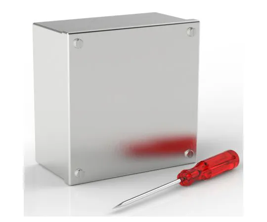 63-6814-02 RS PRO 304 Stainless Steel Satin Adaptable Enclosure Box, 0 Knockouts 160mm x 160 mm x 85mm 121-9696