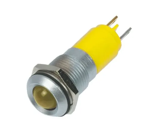 63-6582-61 RS PRO Yellow Indicator, 24 V ac/dc, 14mm Mounting Hole Size, Solder Tab Termination, IP67 205-476