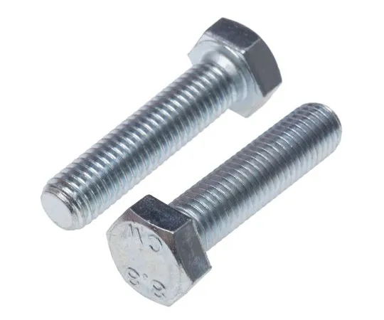 63-6697-16 Clear Passivated, Zinc Steel Hex M12 x 60mm Set Screw 530-208