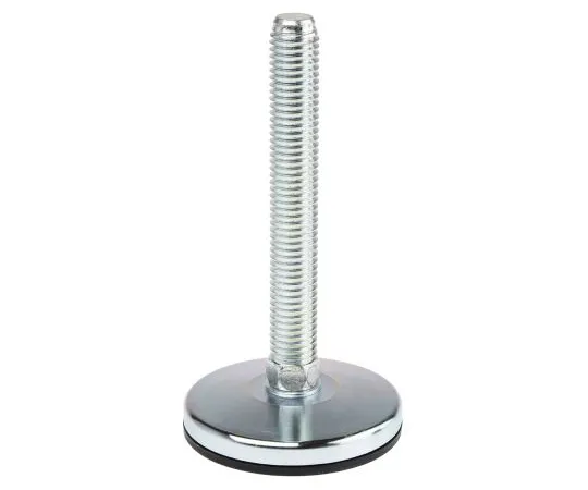 63-7010-08 RS PRO Steel Adjustable Feet 63mm Dia. 119mm 119mm 1800kg Static load Capacity ,100mm M14 5° Tilt Angle 126-6372