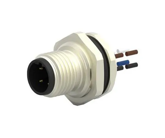 63-7041-25 TE Connectivity, T417 Series, Straight M12 to Unterminated Industrial Automation Cable Assembly, 3 Core 220mm Cable T4171010003-001