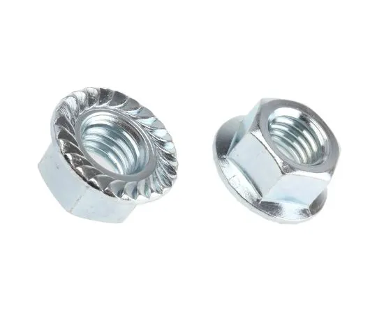 63-6609-75 26mm Bright Zinc Plated Steel Hex Flanged Nut, M12 275-579