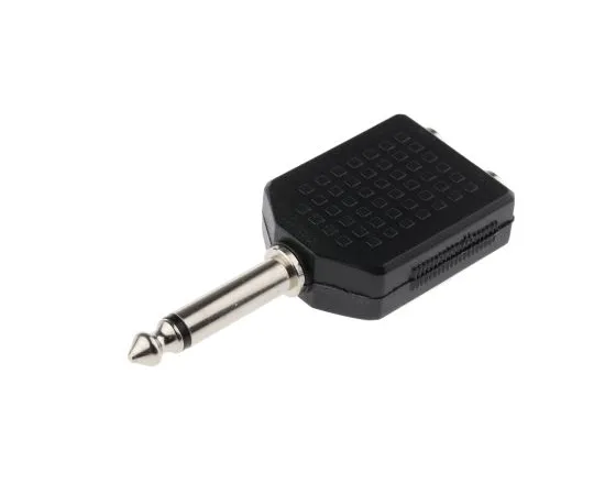 63-6627-98 RS PRO AV Adapter, Female 1/4 in Mono to Male 1/4 in Mono 392-621
