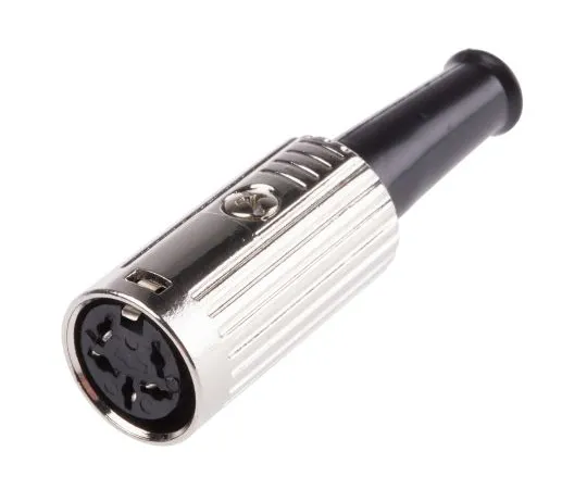 63-6674-54 RS PRO 5 Pole Din Socket, 1A, 100 V ac, Push Lock 491-201