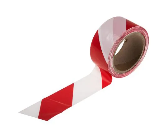 63-6679-60 RS PRO Red/White Polypropylene 100m Hazard Tape 503-714