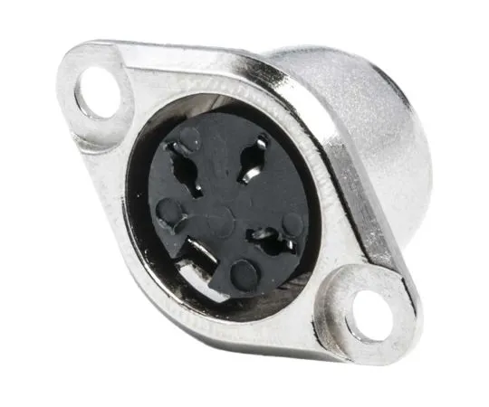 63-6674-46 RS PRO 3 Pole Din Socket, 1A, 100 V ac, Push Lock 491-083