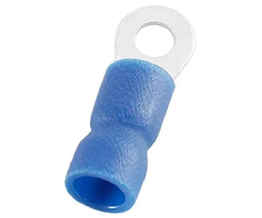 63-6977-70 RS PRO Insulated Crimp Ring Terminal, M3.2 (#4) Stud Size, 1.5mm² to 2.5mm² Wire Size, Blue 125-1956