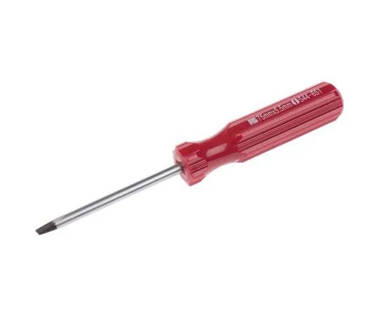 63-6700-60 RS Pro 3 in Chrome Vanadium Steel Standard Screwdriver, Parallel 3/16 in Tip, Cellulose Acetate 544-651