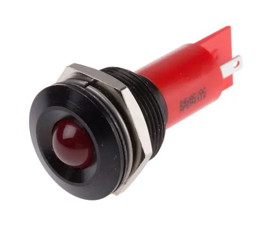 63-6585-24 RS PRO Red Indicator, 24 V ac/dc, 19mm Mounting Hole Size, Solder Tab Termination, IP67 208-532