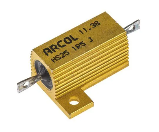 63-7349-38 Arcol HS25 Series Aluminium Ho***d Axial Wire Wound Panel Mount Resistor, 1.5Ω ±5% 25W HS25 1R5 J
