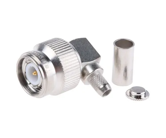63-6968-02 Telegartner Right Angle 50Ω Cable Mount TNC Connector, Crimp Termination, RG141 A/U, RG58 C/U J01010A0005