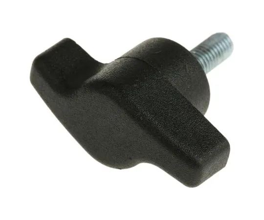 63-6666-70 RS PRO Black Wing Clamping Knob, M5 478-466