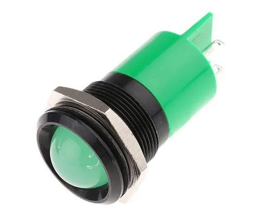 63-6584-57 RS PRO Green Indicator, 230 V ac, 22mm Mounting Hole Size, Tab Termination 207-949