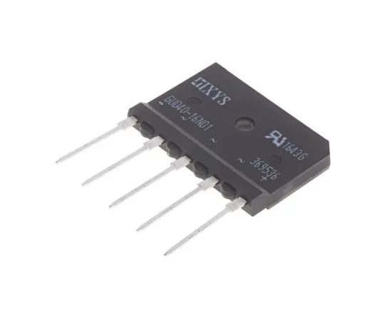 63-6990-72 IXYS GUO40-16NO1, 3-phase Bridge Rectifier, 40A 1700V, 5-Pin GUFP GUO40-16NO1