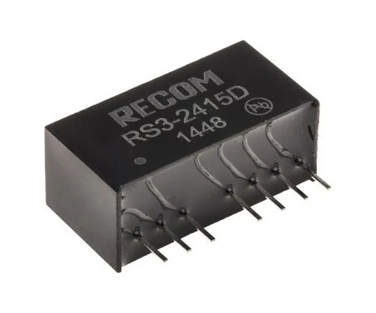 63-7349-90 Recom RS3 3W Isolated DC-DC Converter Through Hole, Voltage in 18 → 36 V dc, Voltage out ±15V dc RS3-2415D