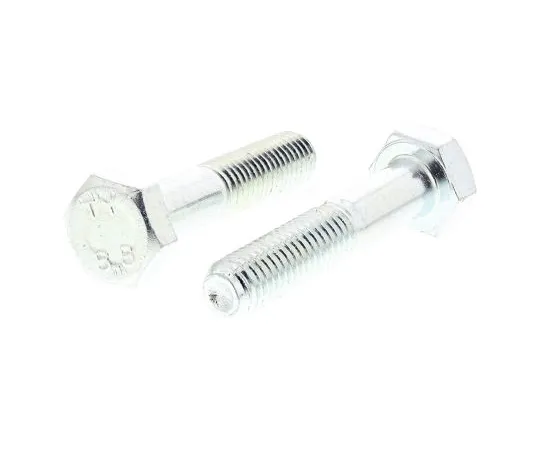 63-6612-10 Clear Passivated, Zinc Steel Hex Bolt, M10 x 50mm 279-701
