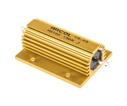63-7351-54 Arcol HS100 Series Aluminium Ho***d Axial Wire Wound Panel Mount Resistor, 150Ω ±5% 100W HS100 150R J