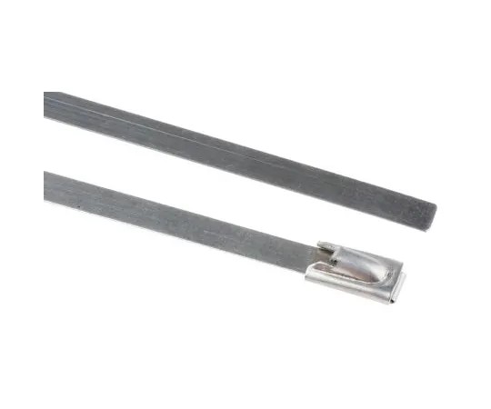 63-6895-26 RS PRO Steel Cable Tie Stainless Steel Roller Ball, 125mm x 4.6 mm 123-5036