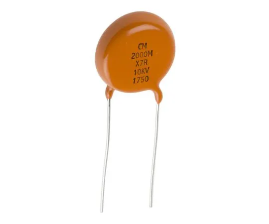 63-7023-30 Vishay Single Layer Ceramic Capacitor (SLCC) 2nF 10kV dc X7R Dielectric 615R Series +105°C Max Op. Temp. 615RX7RAM103EN202M