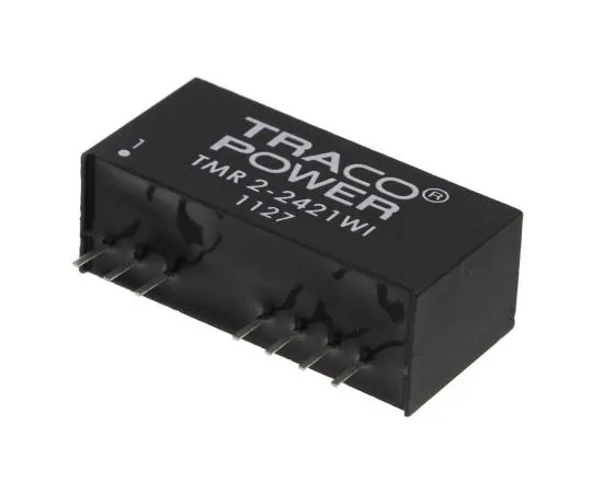 63-7350-84 TRACOPOWER TMR 2WI 2W Isolated DC-DC Converter Through Hole, Voltage in 9 → 36 V dc, Voltage out ±5V dc TMR 2-2421WI