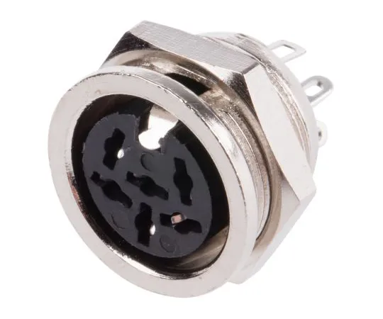 63-6674-25 RS PRO 6 Pole Din Socket, 4A, 100 V ac 490-850