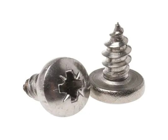 63-6694-01 RS PRO Plain Stainless Steel Pan Head Self Tapping Screw, N°No. 10 x 3/8in Long 9.5mm Long 521-642