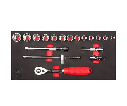 63-6978-77 RS Pro, 18 Piece Socket Set 3/8 in Square Drive 125-3053
