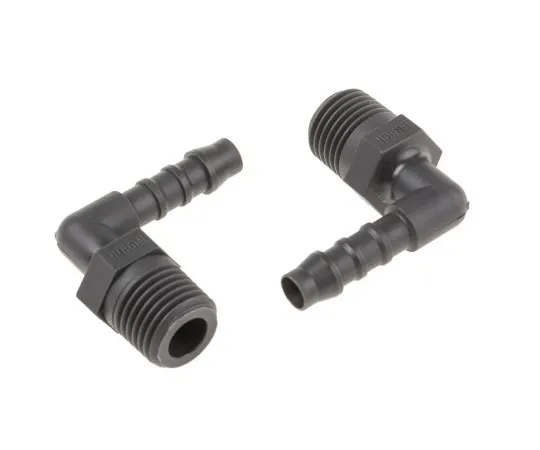 63-6729-37 Elbow Male Hose Coupling 1/4in, 1/4 in BSP Male, Nylon 795-225