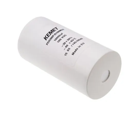 63-7351-61 KEMET 10000μF 100V dc Aluminium Electrolytic Capacitor, Chassis Mount 51.6 x 95.5mm +85°C 51.6mm 95.5mm PEH200PJ5100MU2