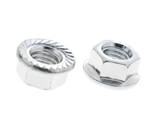 63-6609-74 10.8mm Bright Zinc Plated Steel Hex Flanged Nut, M10 275-563