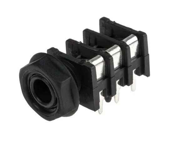63-6777-60 RS PRO 6.35 mm PCB Mount Stereo Jack Socket, 3Pole 111-5769