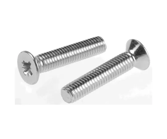 63-6701-84 RS PRO, M5 Countersunk Head, 25mm Steel Pozidriv Bright Zinc Plated 553-497