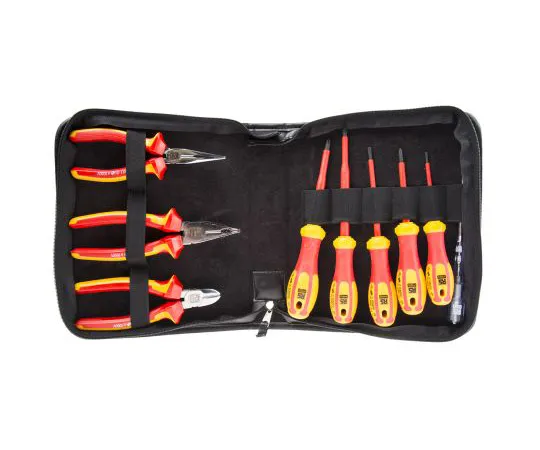 63-6979-20 RS Pro 9 Piece Insulated Pliers and Screwdriver Set 125-3097