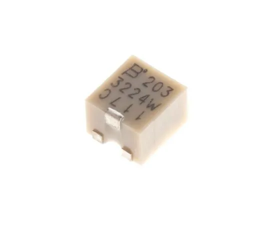 63-7351-29 20kΩ SMD Trimmer Potentiometer 0.25W Top Adjust Bourns 3224 Series 3224W-1-203E