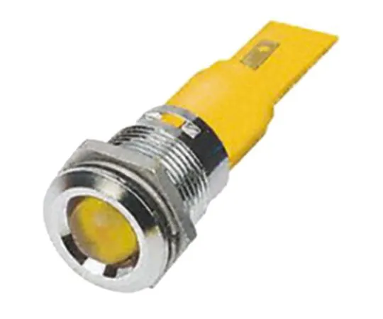 63-6586-05 RS PRO Yellow Indicator, 24 V ac/dc, 22mm Mounting Hole Size, Solder Tab Termination 209-709