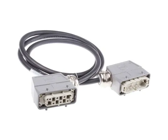 63-6848-45 Heavy-duty Power Connectors Han HSB Series Male to Female 6 Pole s 22 A 300 V dc, 600 V ac 20871443002200